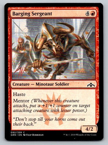 Barging sergant regular - barging,