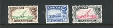 Zanzibar 1957 SG 360,361,363