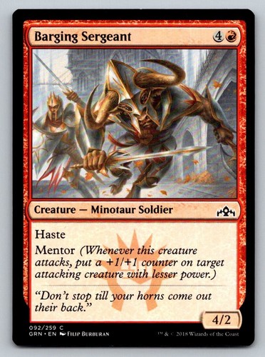 Barging sergant regular - barging,