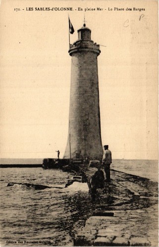 Old postcard les - old,