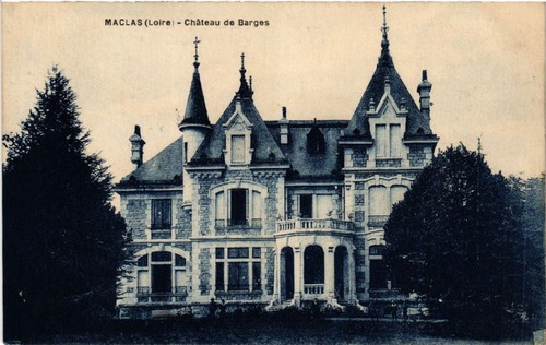 Old postcard maclas chateau - old,