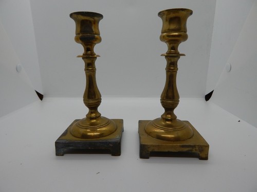 Vintage brass candlesticks - vintage,