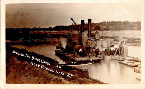 Digging the barge canal - digging,