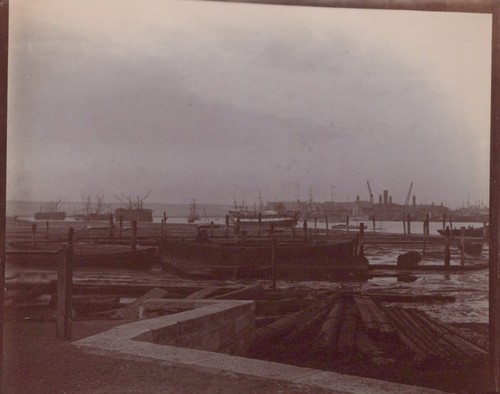 Devon harbor timber - , barges